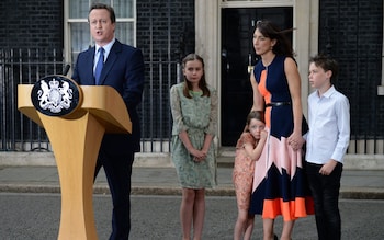 Lord Cameron and family