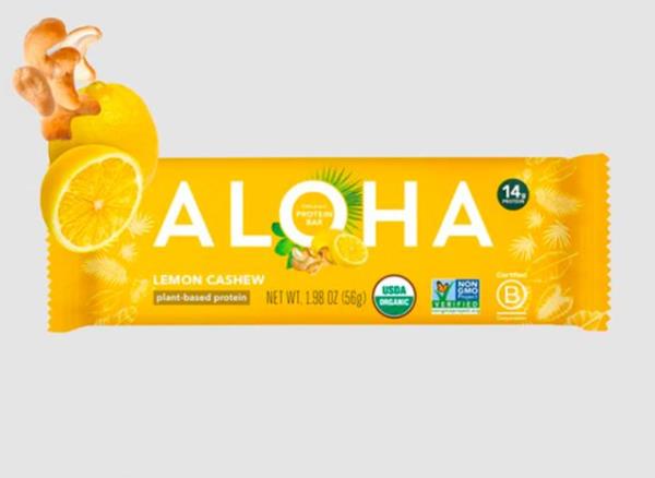 Aloha Lemon Cashew Protein Bars