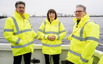 Labour leader Sir Keir Starmer (right) will head to Scotland wher<em></em>e he will pledge to 'get working within mo<em></em>nths to build clean power across the United Kingdom'