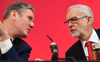 Keir Starner and Jeremy Corbyn