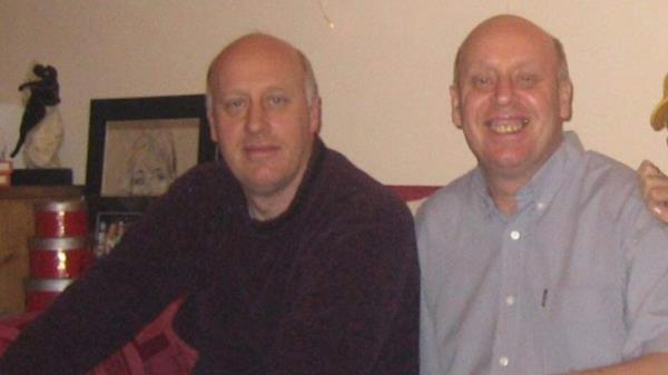 Jayde's father Michael (right) and his twin John. Pic: Jayde Greene
