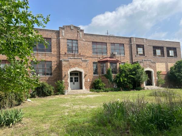 The school is situated on nearly two acres. 