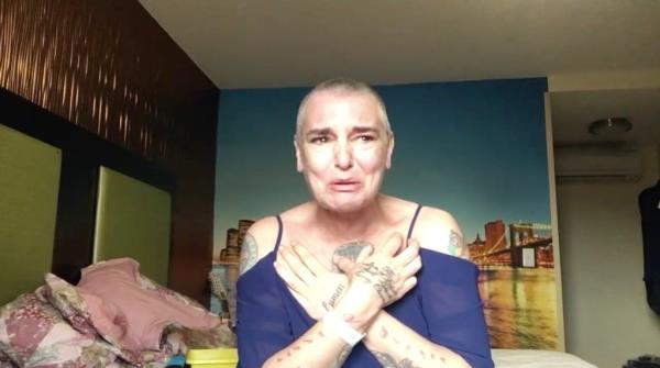 Sinead O'Co<em></em>nnor was one of Ireland's most famous exports, but her short, tragic life was marred by misery. She is pictured in a 2017video co<em></em>nfessional tearfully stating: 