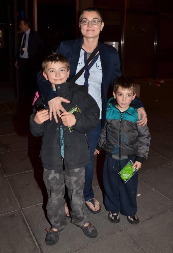 O'Co<em></em>nnor is seen with sons Shane and Yeshua in 2012. She lost custody of Shane the following year. 