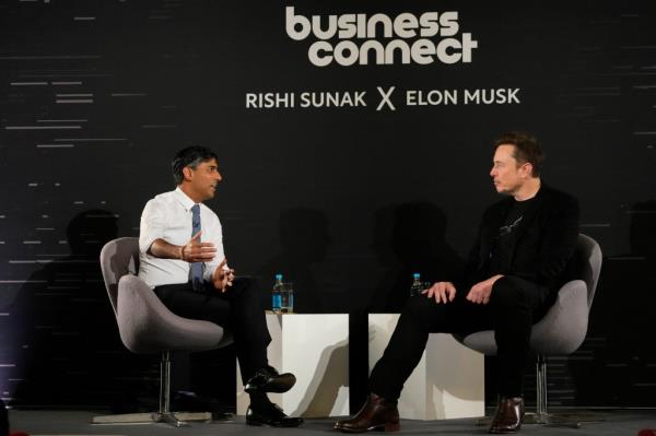 Rishi Sunak and Elon Musk