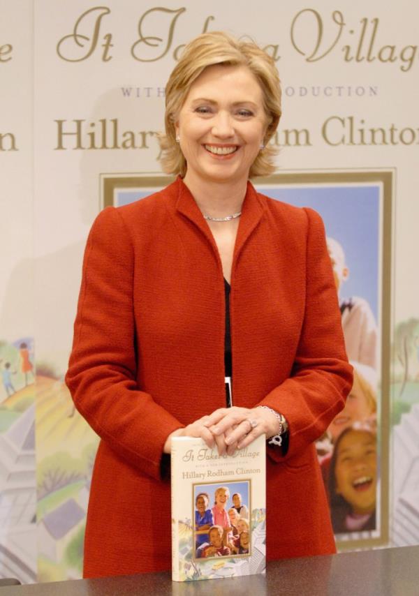 Clinton wrote that her 1996 book “It Takes a Village” predicted the lo<em></em>neliness crisis.