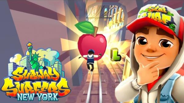 Mayor Adams and MTA CEO Janno Lieber (left) have sent a letter with Gov. Kathy Hochul to the makers of the “Subway Surfers