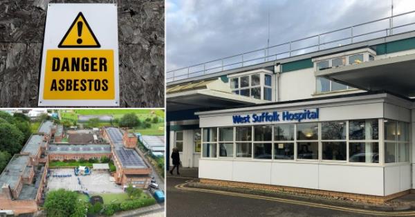Outside of West Suffolk hospital