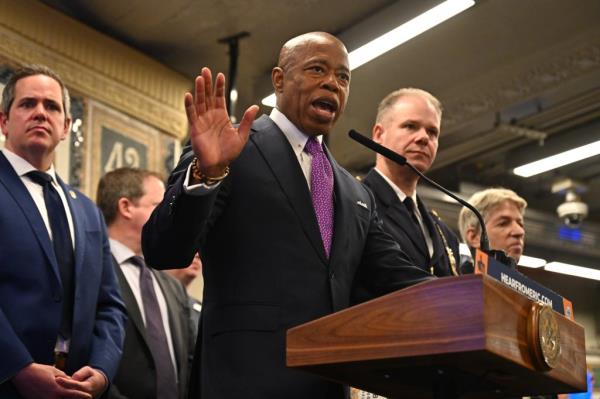 New York City Mayor Eric Adams.