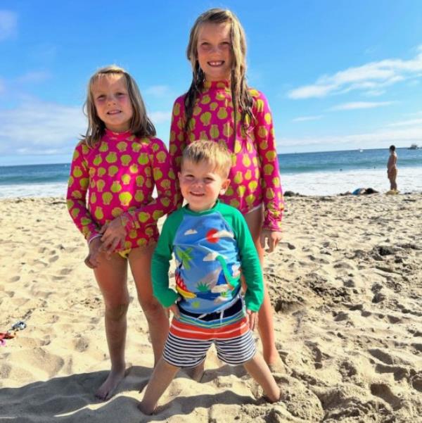 Photo shows Walter Green with his sisters, undated. The toddler died after falling off a boat, getting hit by propeller, at Echo State Park, Utah on Sunday, August 13, 2023. (GoFundMe, Allison Meakin/Newsflash)