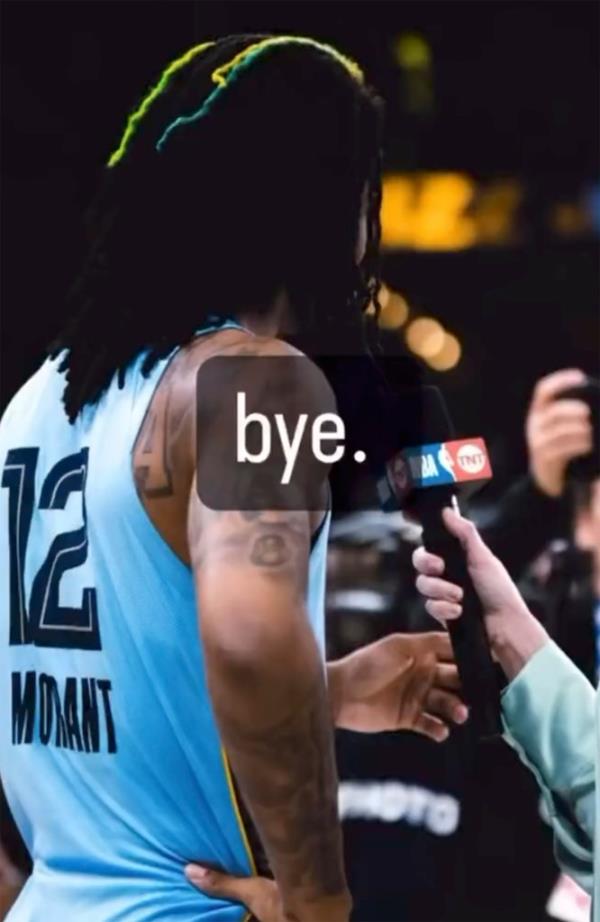 Ja Morant's Instagram message
