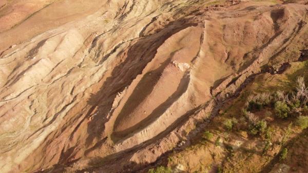 The size and shape of the formation correlate with the dimensions of what the ark is said to be in the Bible Book of Genesis, a 