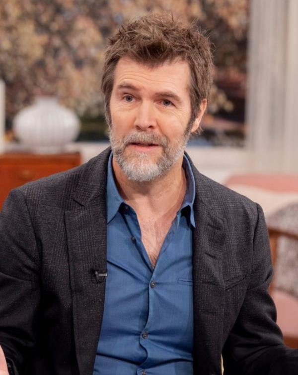 Editorial use o<em></em>nly Mandatory Credit: Photo by Ken McKay/ITV/REX/Shutterstock (12604751af) Rhod Gilbert 'This Morning' TV show, London, UK - 16 Nov 2021