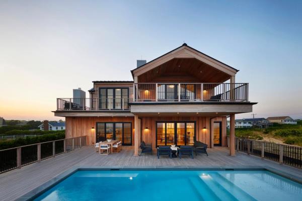The home comes with a pool.