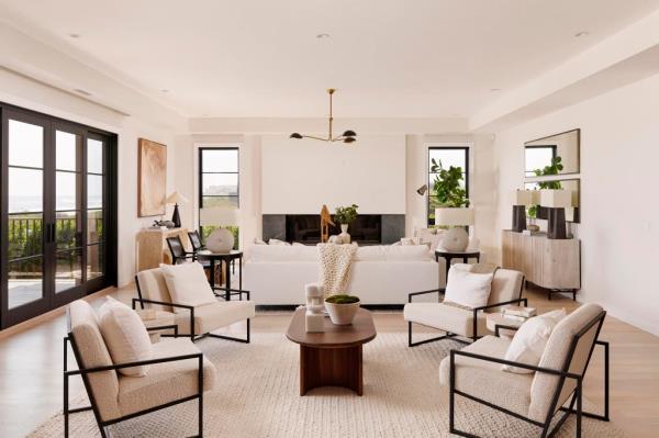 A plush sitting area.