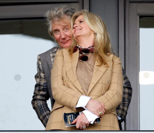 Rod Stewart with third wife Penny Lancaster.