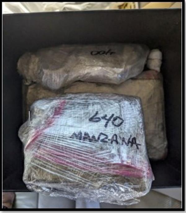 Package co<em></em>ntaining suspected fentanyl