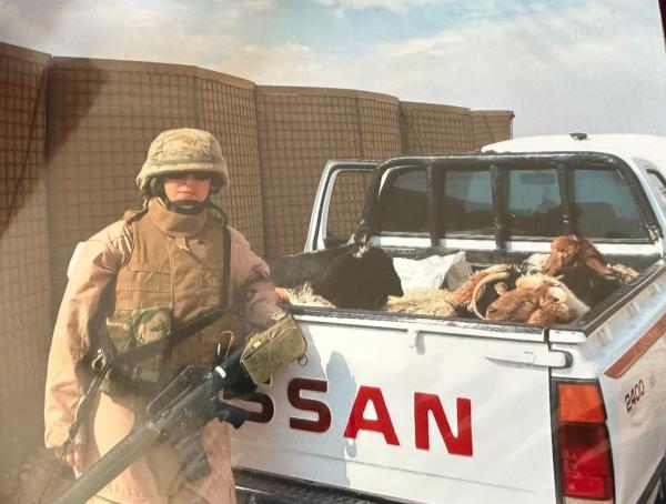 Amy Folwell, 37, from Rochester, New York, served on the  Lio<em></em>ness team for the United States Marines Corps. 