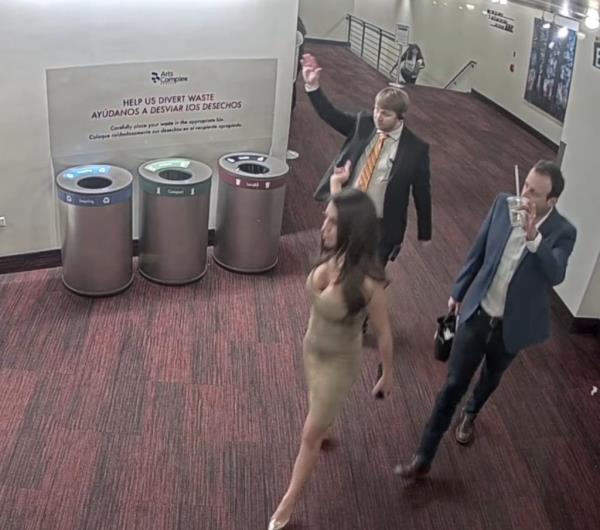 Staffers accused the pair of vaping, singing, and recording during the show.