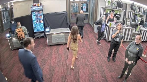 Boebert and her guest were seen exiting the Denver theater after getting complaints against them.