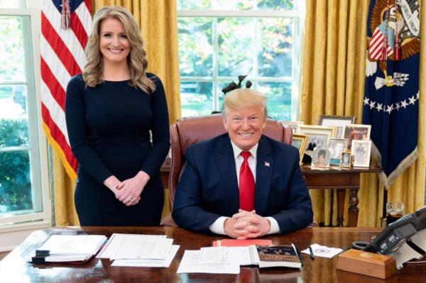 Ellis with President Do<em></em>nald Trump in the Oval Office.