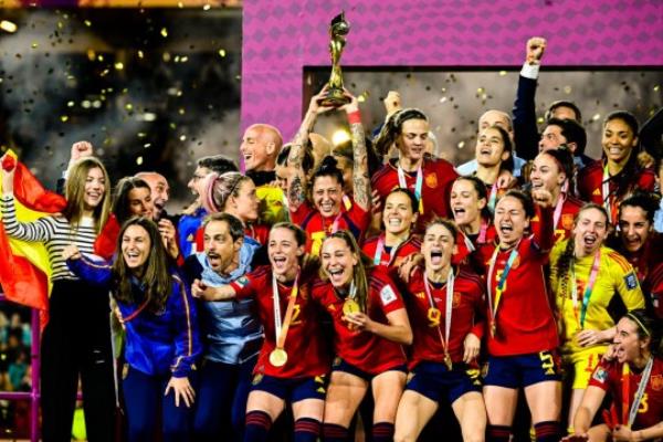Spain Women players after Spain v England: Final - FIFA Women's World Cup Australia New Zealand 2023