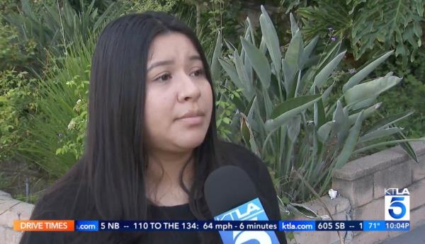 Vanessa Salguero speaking on camera