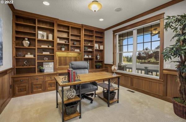 One of two home offices.