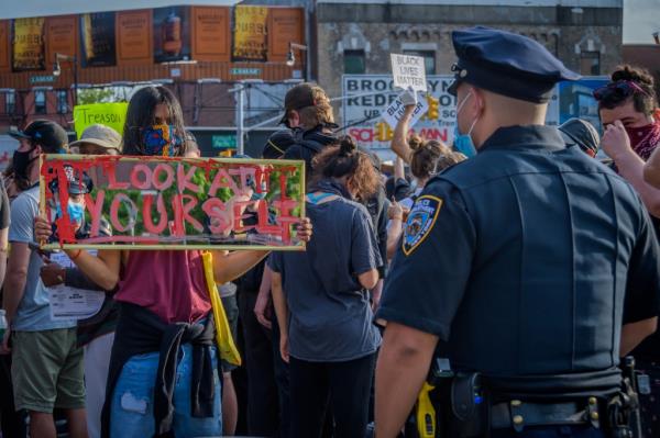 Scene from a protest