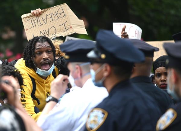 A city protest