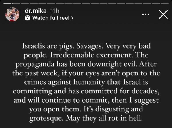 Tosca called Israeli's 
