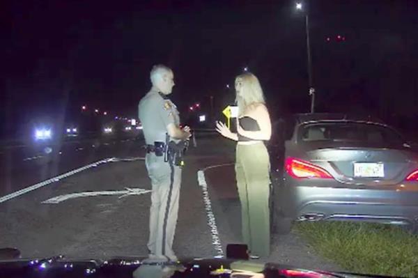 the traffic stop took a turn when she became 