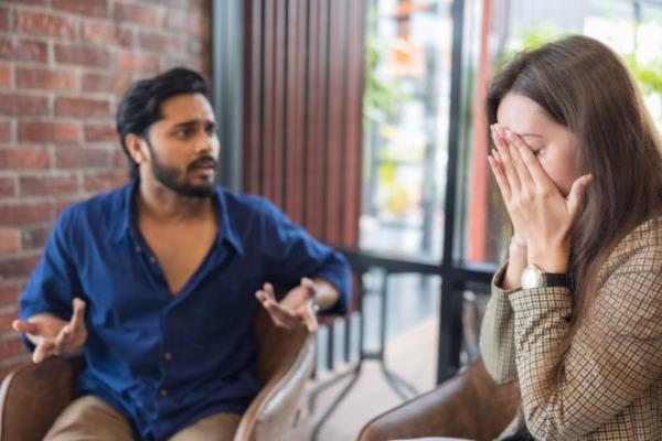 Couple arguing