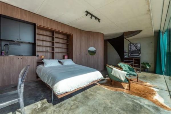 Airbnb with crazy door