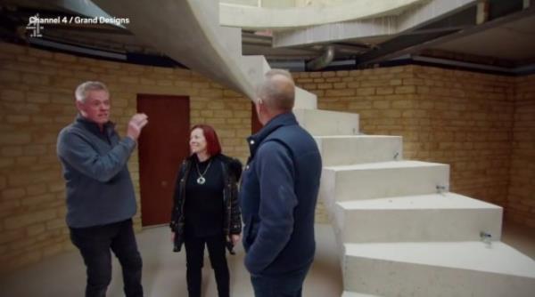 Duncan and Liz with Kevin McCloud.