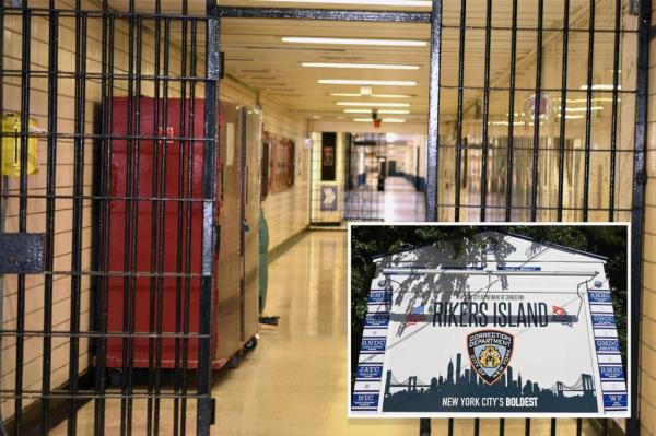 Cell block on Rikers Island. 