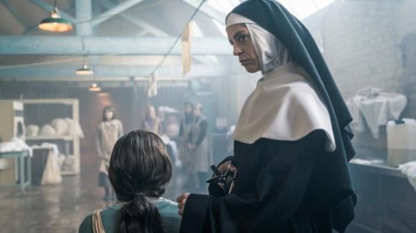 Ciara Stell and Aiobhinn McGinnity in The Woman in the Wall