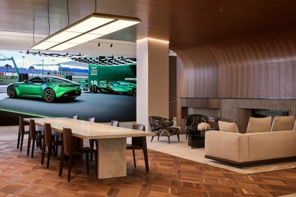 A peek inside the new showroom.