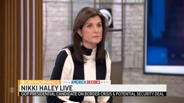 Nikki Haley made her latest attack on Do<em></em>nald Trump's age while speaking on CBS Mornings.