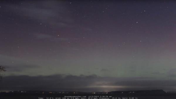 The Northern Lights spotted a<em></em>bout Seattle, Washington on November 5, 2023.