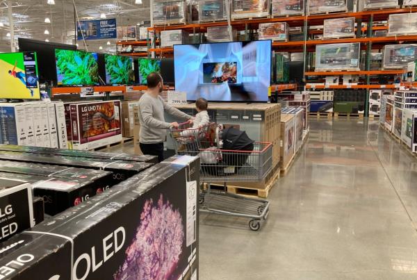 Shopper at Costco
