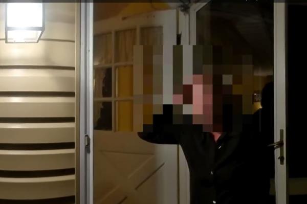 Body camera footage shows the moment a Galloway Township Police Department officer is stabbed in the face.