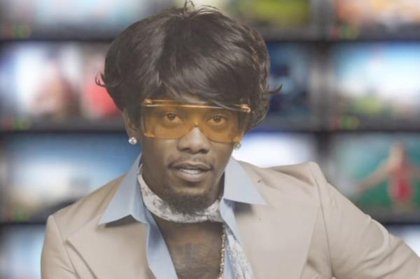 Offset in the promotio<em></em>nal video for his and his wife Cardi B's song 