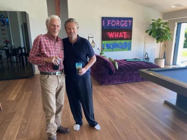 Matthew Perry and his dad 