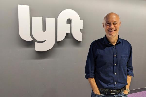 Lyft CEO David Risher posing at the company's headquarters in San Francisco