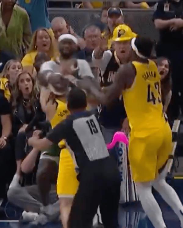 Bobby Portis was ejected during a Bucks-Pacers fracas during Game 4.
