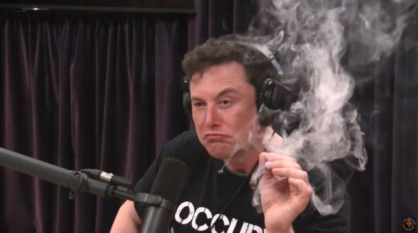Elon Musk smoking marijuana