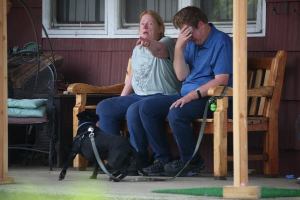 Ellerup and her son.