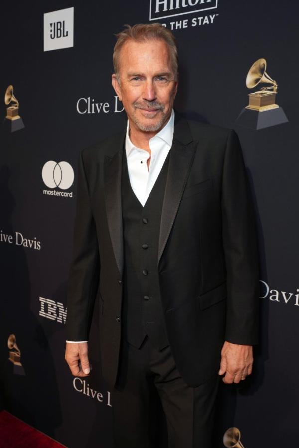 Kevin Costner at the Pre-GRAMMY Gala & GRAMMY Salute to Industry Icons LA event in February 2023.