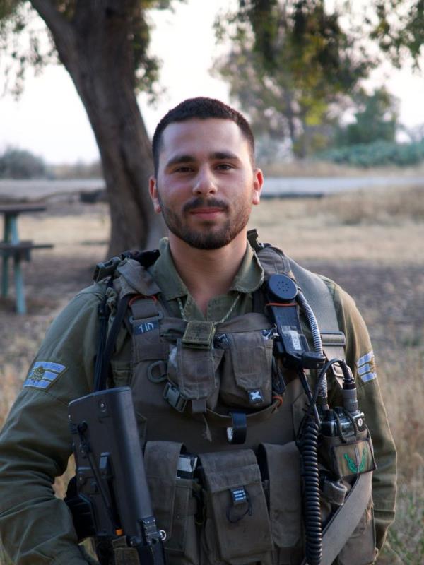 Roi Daoui, 20, was a platoon commander in the Saber Battalion, Givati Brigade, when he died on Tuesday, Oct. 31.